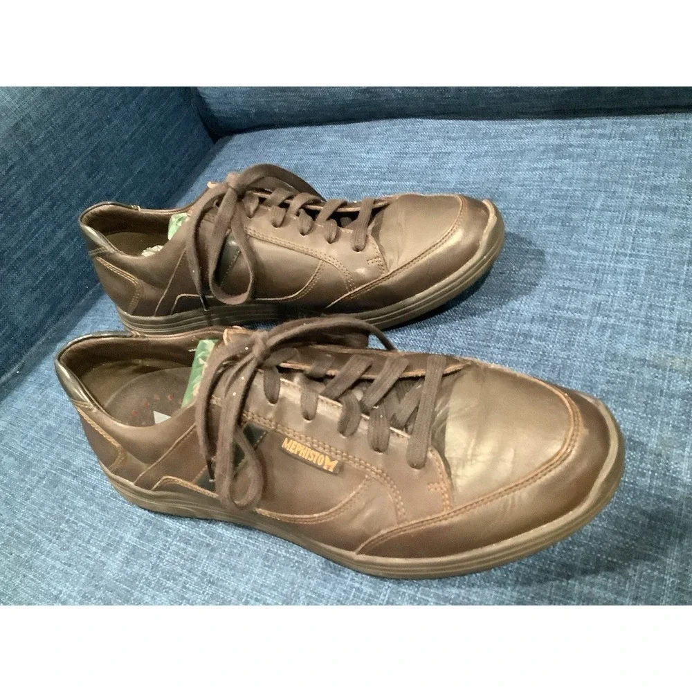 Mephisto Match Brown Men's Walking Shoes Comfort Leather Lace Up Size 9.5